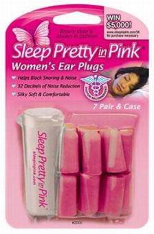 Ohrst�psel zum Schlafen - Sleep pretty in Pink