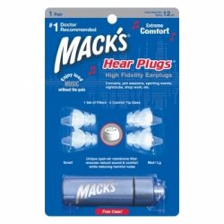 Filter Earplugs - Macks Hearplugs