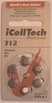 H&ouml;rger&auml;tebatterien 312er - 6 St&uuml;ck