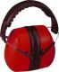 Earmuff red with logoprint