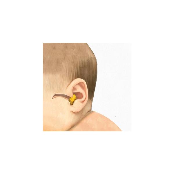 Otifleks My First Earplugs Gehörschutzstöpsel für Kinder, Ohrstöpsel aus rein natürlichen Inhaltsstoffen, 4 Stück