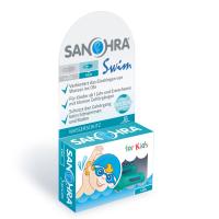 Sanohra Swim Gehörschutzstöpsel für Kinder, Ohrstöpsel zum Schwimmen, wiederverwendbar, blau, 1 Paar