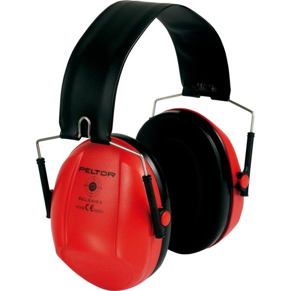 3M Peltor Bulls Eye I earmuffs, hearing protection for hunters & shooters, red, SNR 27 dB