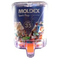 Moldex Spark Plugs 7825 Gehörschutzstöpsel, Ohrstöpsel für Arbeit & Hobby, bunt, 250 Paar, im Spender, SNR 35 dB