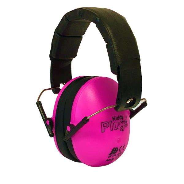 KiddyPlugs Kapselgehörschutz für Kinder, Gehörschutz für Schule & Freizeit, pink, SNR 24 dB