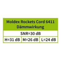 Moldex Rockets Cord 6411 earplugs, earplugs for work & hobby, reusable, 1 pair, SNR 30 dB