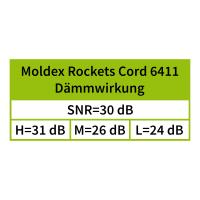 Moldex Rockets Cord 6411 Gehörschutzstöpsel, Ohrstöpsel für Arbeit & Hobby, wiederverwendbar, 1 Paar, SNR 29 dB