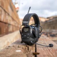 WOLF Headset Pro Kapselgehörschutz mit Bluetooth, DAB+ und FM