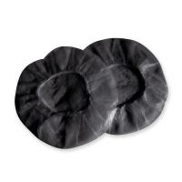 HYGOSTAR Hygiene Covers for Earmuffs, 100 pairs, black