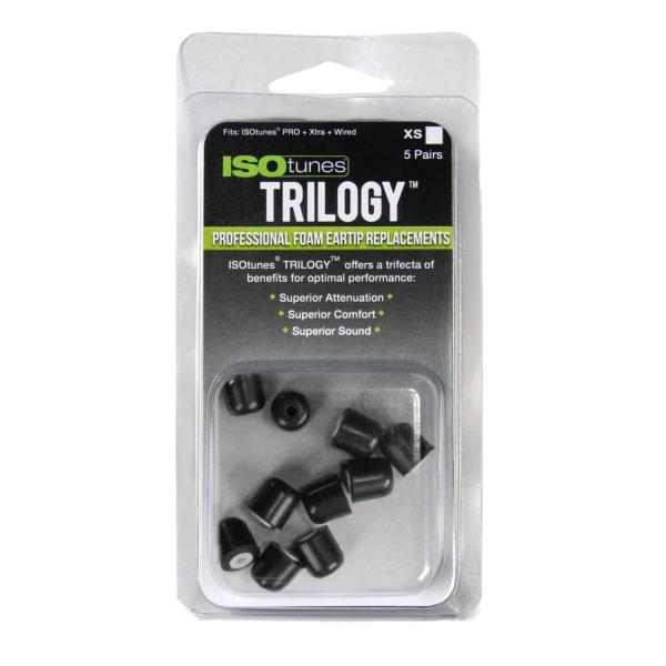 ISOtunes Trilogy Ersatz-Ohrstöpsel, Xtra Small (XS), 5 Paar