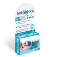 Sanohra Swim Gehörschutzstöpsel, Ohrstöpsel zum Schwimmen, wiederverwendbar, blau, 1 Paar