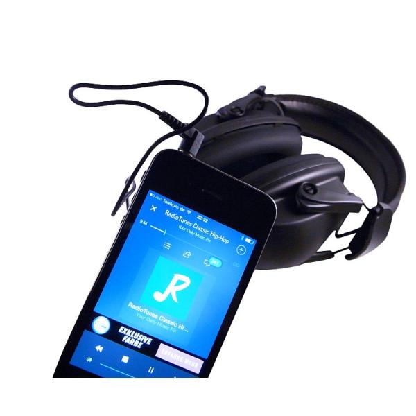 Honeywell Howard Leight Sync Stereo Kapselgehörschutz, Gehörschutz für Arbeit & Hobby, mit Audioanschluss, SNR 31 dB