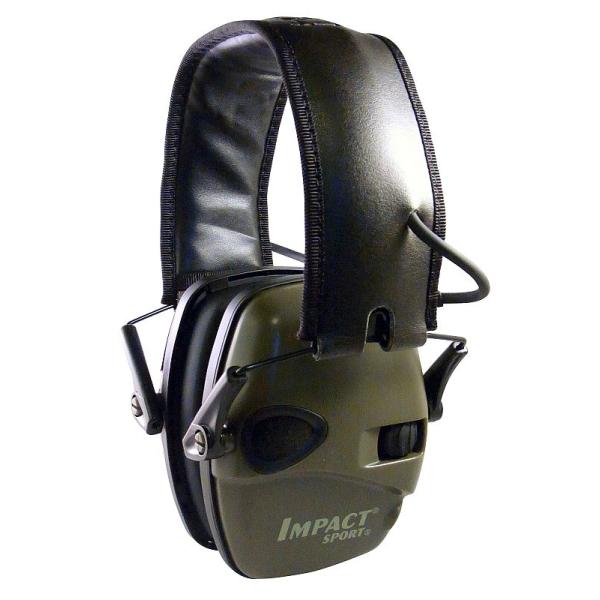 Honeywell Howard Leight Bilsom Impact Sport earmuffs, hearing protection for hunters & shooters, active, SNR 25 dB

