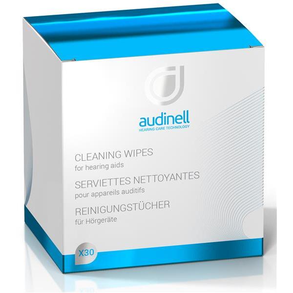 Audinell - 30 Desinfektionstücher in der Box zum Reinigen und Desinfizieren (einzeln verpackt)