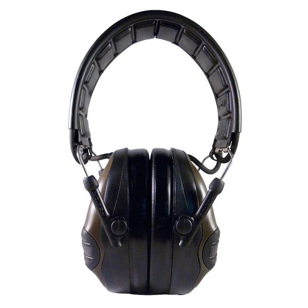3M Peltor SportTac Hunting earmuffs, hearing protection for hunters & shooters, active, olive green, SNR 26 dB
