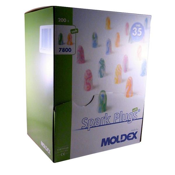 Moldex Gehörschutzstöpsel Sparks Plugs soft 7800 Box mit 200 Paar 1708-300 