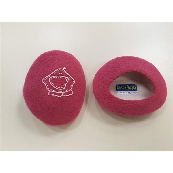 Earbags Ohrwärmer, Ohrenschützer gegen Kälte und Wind, Größe S, pink mit Figur