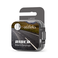 Otifleks Rider Gehörschutzstöpsel, Ohrstöpsel für Motorradfahrer, wiederverwendbar, 1 Paar, SNR 17 dB