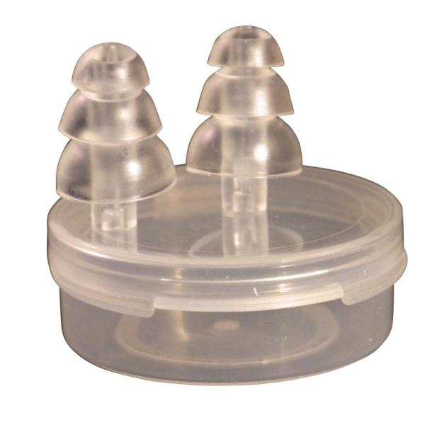 5er Ohrstöpsel Aufbewahrungsdosen Gehörschutzstöpsel Transparent Kunststoff Box 