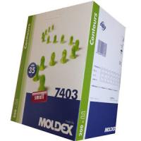 Moldex Contours Small 7403 ear plugs, ear plugs for work & hobby, green, 200 pairs, SNR 35 dB