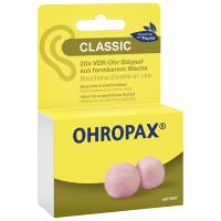 Ohropax Classic Gehörschutzstöpsel, Ohrstöpsel zum Schlafen & für Ruhe im Alltag, aus Wachs, 10 Paar, SNR 22 dB