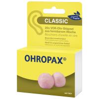 Ohropax Classic Gehörschutzstöpsel, Ohrstöpsel zum Schlafen & für Ruhe im Alltag, aus Wachs, 10 Paar, SNR 22 dB