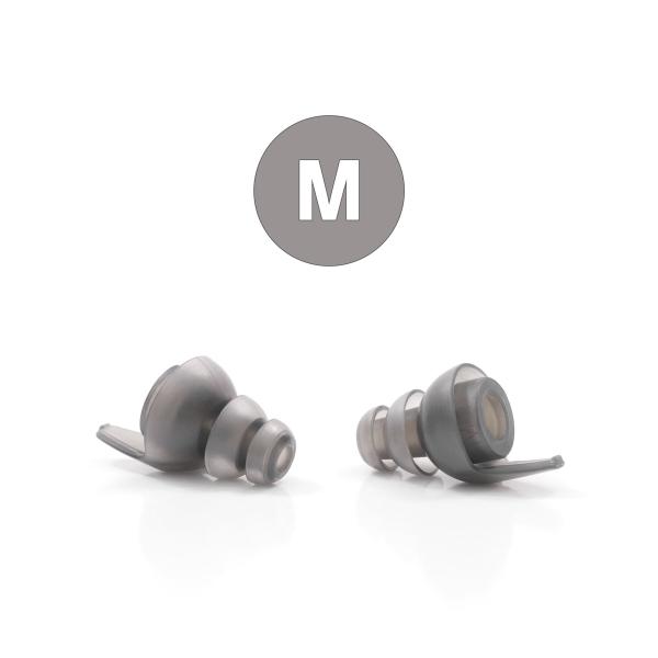 Crescendo stadium earplugs, earplugs for sports and events, reusable, 1 pair, SNR 19 dB